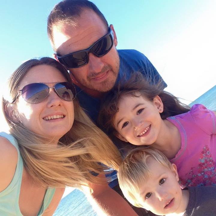 Nicky and her family of four