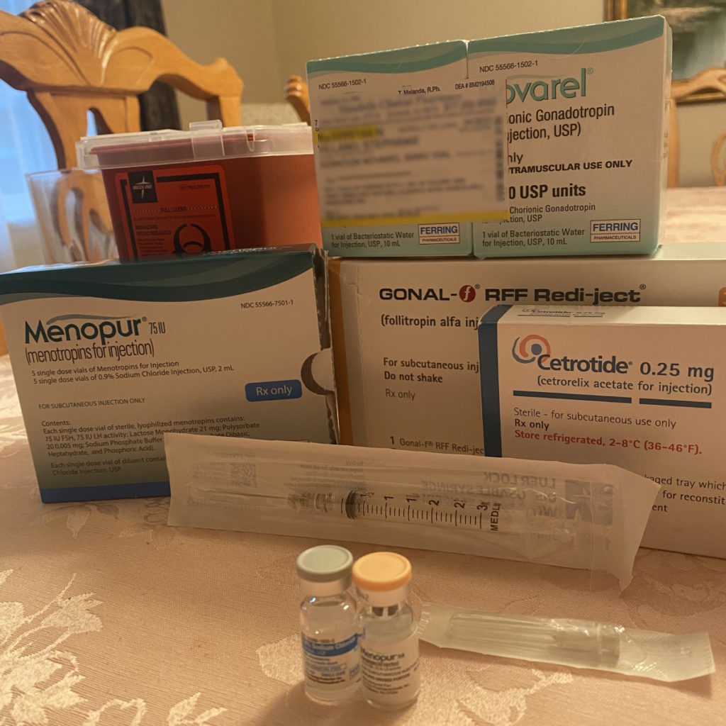 Stephanie V. egg freezing meds