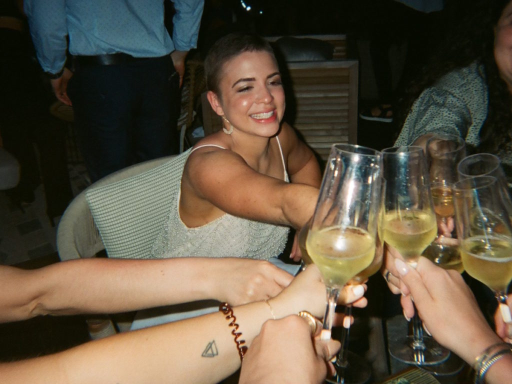 Stephanie V. out for drinks