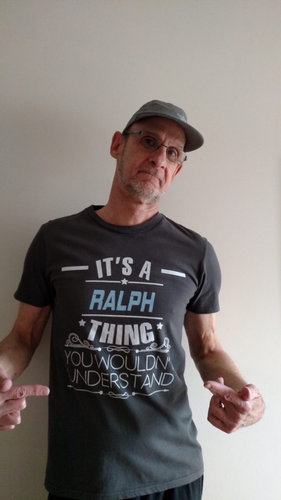 Steve wearing a shirt that nods to his successful stem cell engraftment